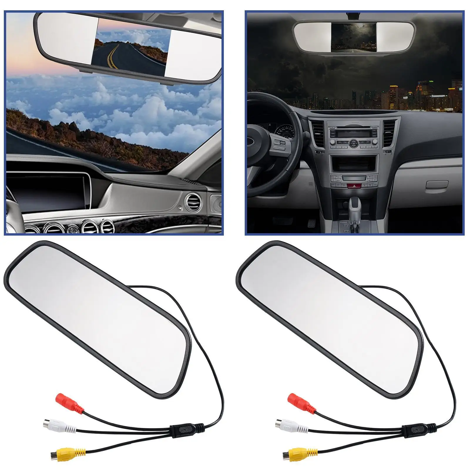 5 inch TFT LCD HD800*480 screen Car Monitor Mirror Reversing Parking Monitor with 2 video input, Rearview camera optional
5 inch TFT LCD HD800*480 screen Car Monitor Mirror Reversing Parking Monitor with 2 video input, Rearview camera optional