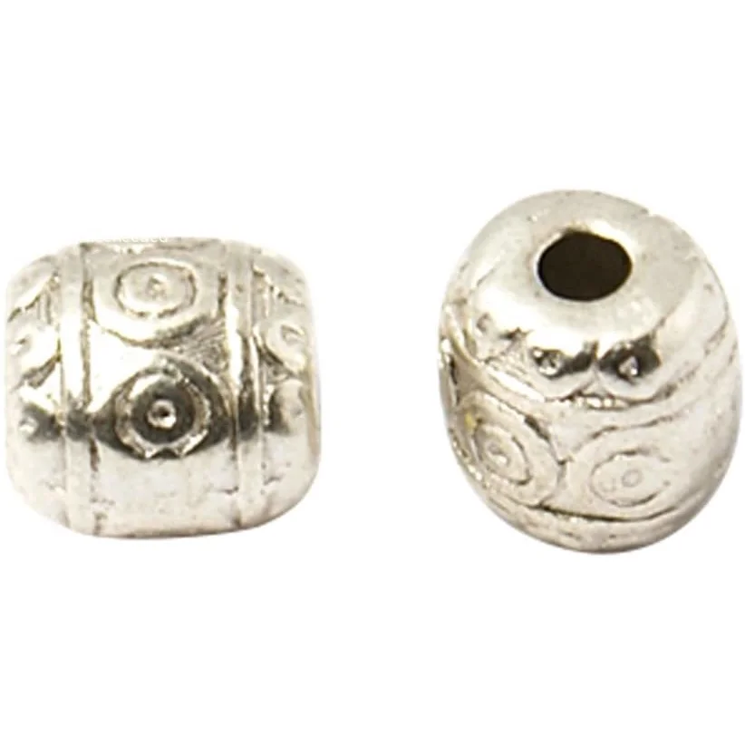 1000 Pcs Tibetan Silver Beads for Jewelry Making Barrel Antique Silver About 6mm in Diameter 6mm Long Hole: 2mm
1000 Pcs Tibetan Silver Beads for Jewelry Making Barrel Antique Silver About 6mm in Diameter 6mm Long Hole: 2mm