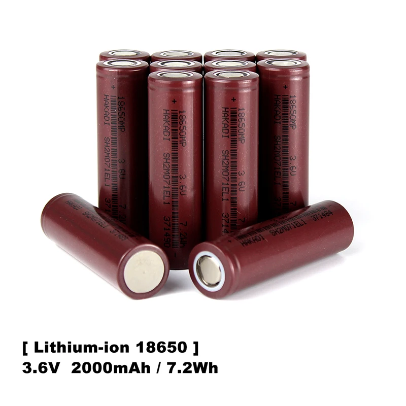 

18650 3.7V 2000mah Batteries Lithium-ion Rechargeable 3C-5C Discharge For Power Tool DIY 24V 36V 48V Scooter Ebike Battery Pack