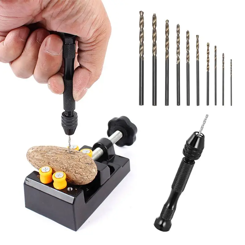 Mini Black Hand Twist Drill Bits Aluminum HSS Steel Twist Drill Bit Woodworking Manual Perforation Drilling Rotary Tools
Mini Black Hand Twist Drill Bits Aluminum HSS Steel Twist Drill Bit Woodworking Manual Perforation Drilling Rotary Tools
