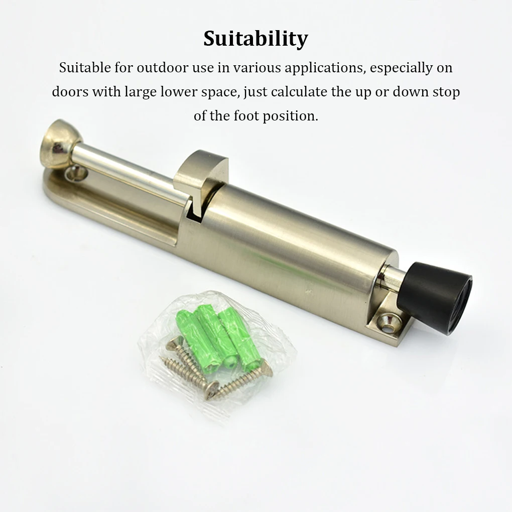 Heavy Duty Door Stopper Soft Rubber Step-On Stoppers Holder Anti-theft Foot Brake Hardware Home Decoration Silver
Heavy Duty Door Stopper Soft Rubber Step-On Stoppers Holder Anti-theft Foot Brake Hardware Home Decoration Silver