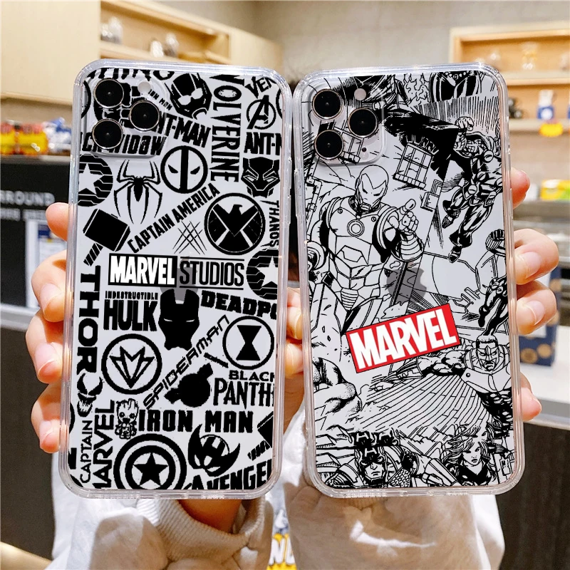 Marvel Iron Man Avengers Art Phone Case For iPhone 14 13 12 Mini 11 XS Pro Max X XR SE 2020 8 7 6 5 Plus Transparent Cover
Marvel Iron Man Avengers Art Phone Case For iPhone 14 13 12 Mini 11 XS Pro Max X XR SE 2020 8 7 6 5 Plus Transparent Cover