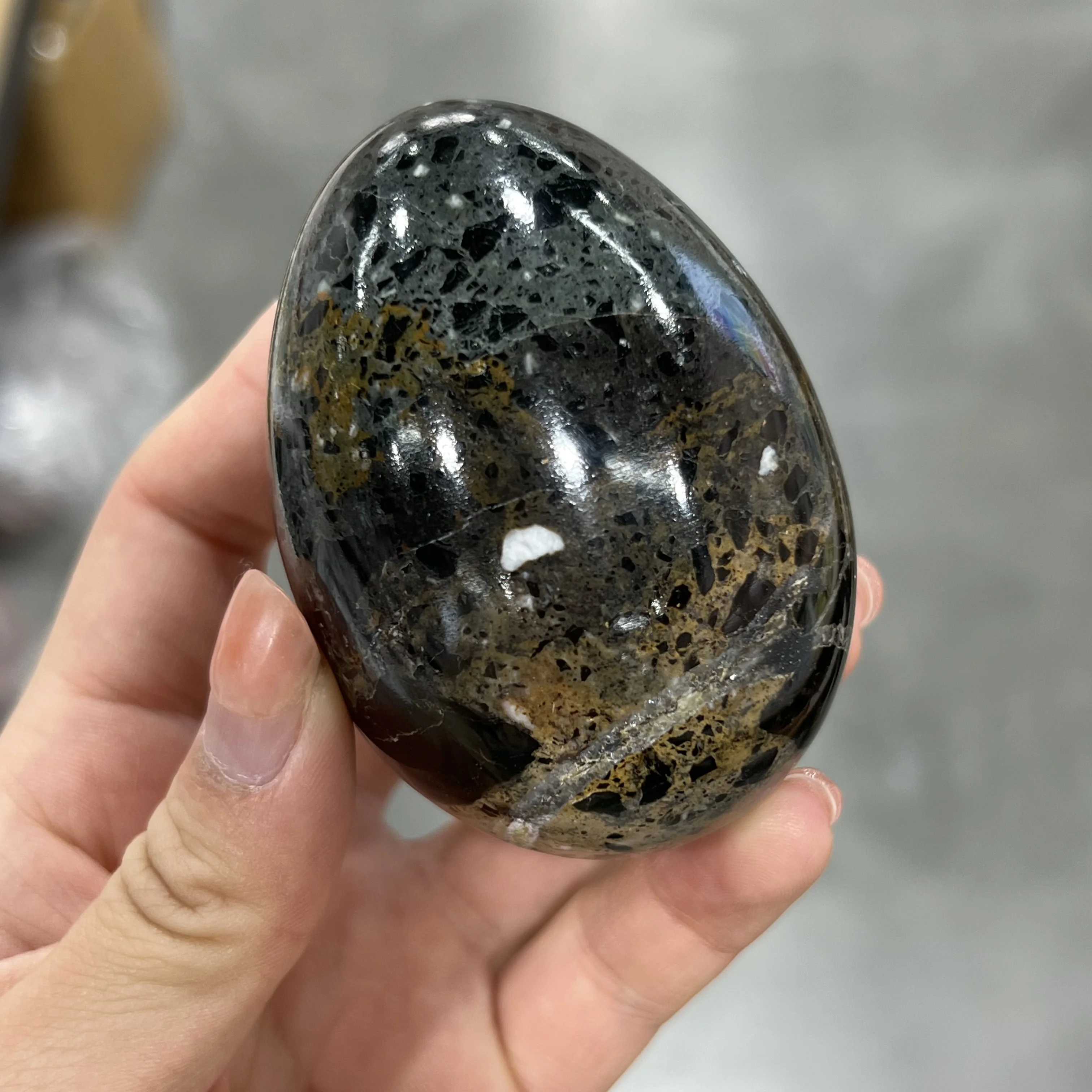 Natural Marble Polished Egg Massage Process Decoration
Natural Marble Polished Egg Massage Process Decoration