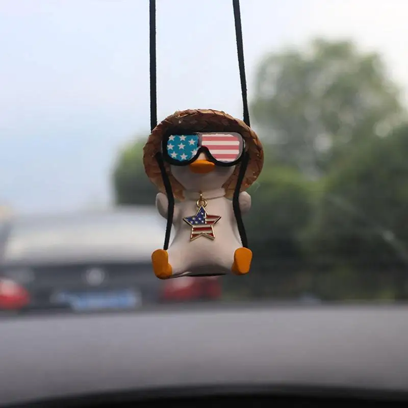 Swinging Duck Car Rear View Mirror Hanging Ornament Super Cute Car Swinging Duck Decor Car Pendant Hanging Swing Duck Sunglasses
Swinging Duck Car Rear View Mirror Hanging Ornament Super Cute Car Swinging Duck Decor Car Pendant Hanging Swing Duck Sunglasses