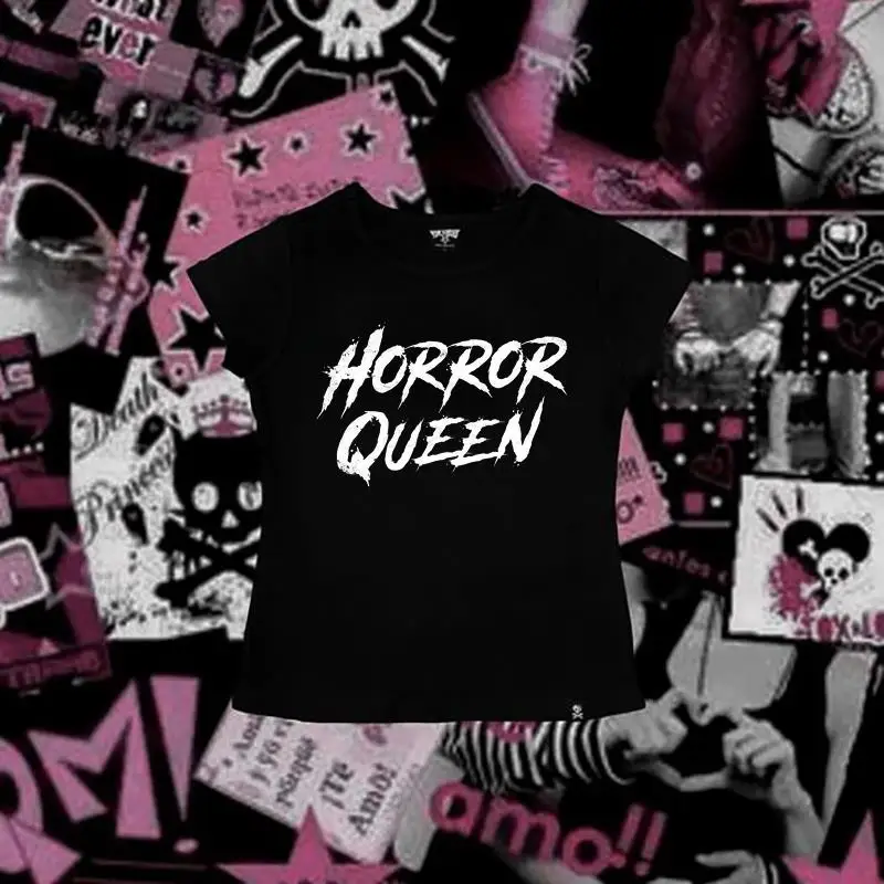 Футболка Y2K женская с круглым вырезом, милая Модная рубашка с принтом, топ в готическом стиле, уличная одежда в стиле эмо, одежда для малышей
Футболка Y2K женская с круглым вырезом, милая Модная рубашка с принтом, топ в готическом стиле, уличная одежда в стиле эмо, одежда для малышей