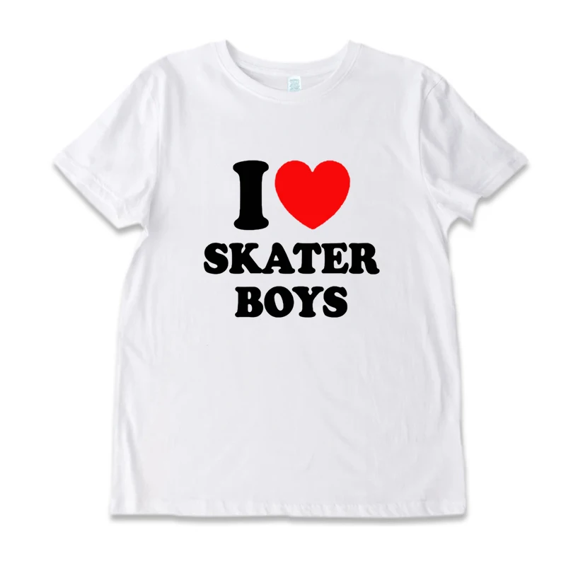 i love skater boy t shirt White tee Cotton Casual Broadcloth Tops Black T-shirt of Women clothes
i love skater boy t shirt White tee Cotton Casual Broadcloth Tops Black T-shirt of Women clothes
