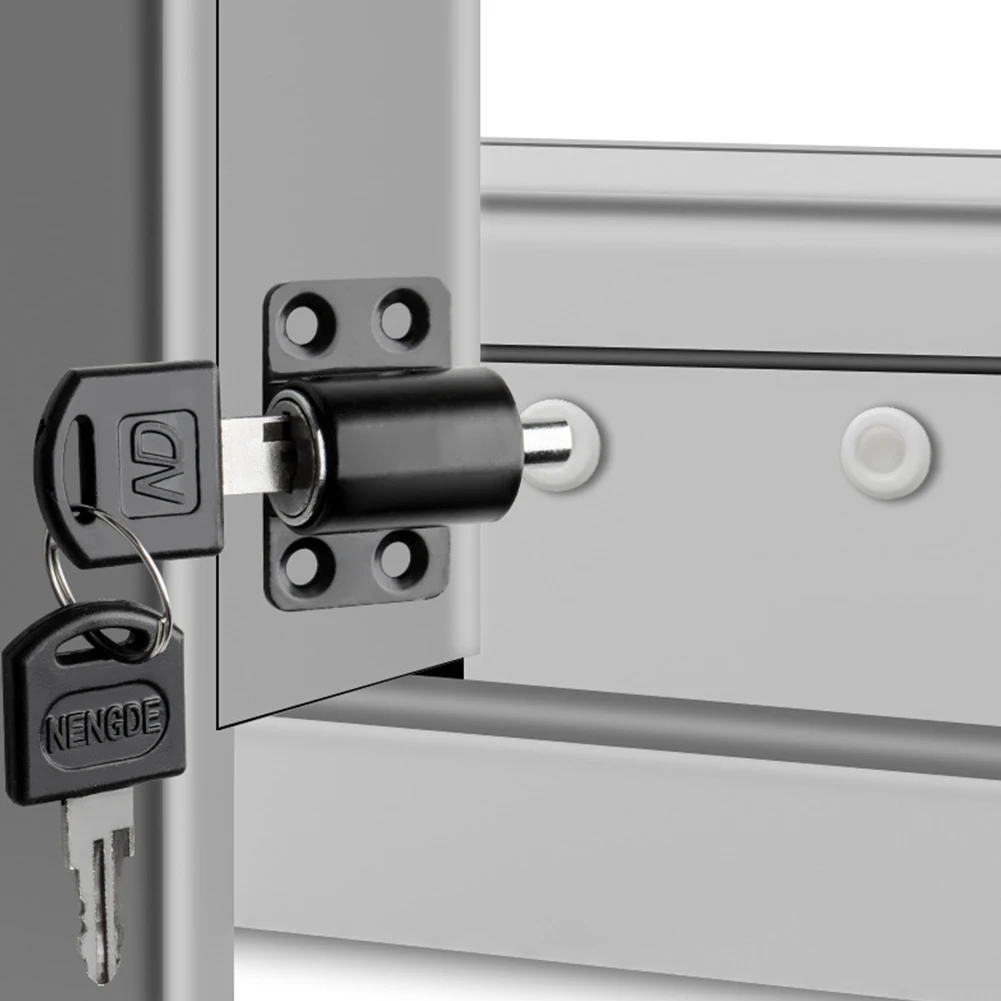 White/Silver/Black Aluminum Alloy Shift Door Lock With 1 * Key Flat Sliding Door Lock Child Safety Protection Antitheft Set
White/Silver/Black Aluminum Alloy Shift Door Lock With 1 * Key Flat Sliding Door Lock Child Safety Protection Antitheft Set