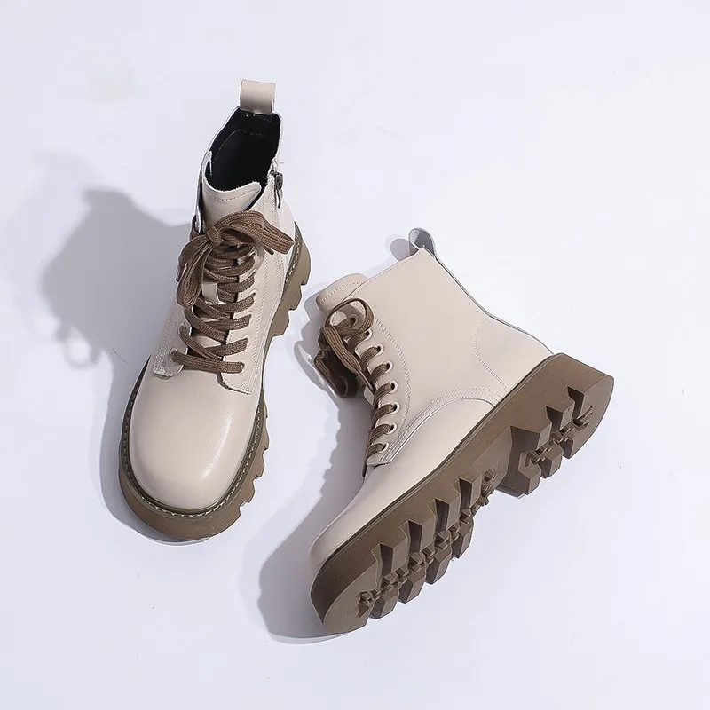 Pmwrun Retro British Style Sponge Cake Thick Bottom Increased 2022 Autumn New Side Zipper Middle Tube Strap women Boots Women
Pmwrun Retro British Style Sponge Cake Thick Bottom Increased 2022 Autumn New Side Zipper Middle Tube Strap women Boots Women