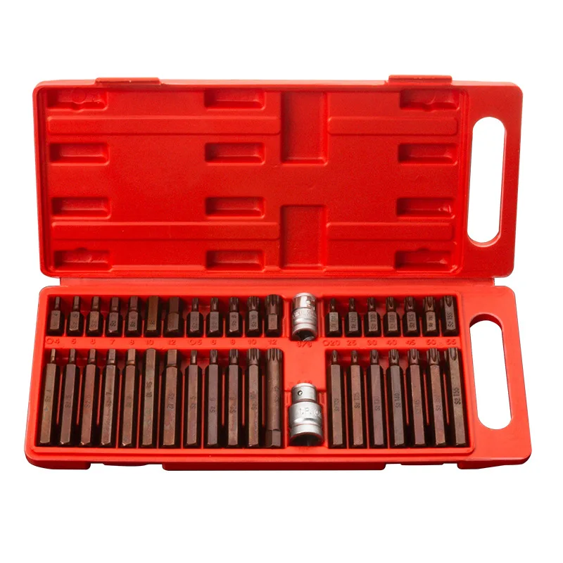 GOWKE Socket Tool Box 40Pcs 1/2-Inch and 3/8-Inch Drive Star Torx Spline Hex Bit Socket Set Tool Kit Hot Sale
GOWKE Socket Tool Box 40Pcs 1/2-Inch and 3/8-Inch Drive Star Torx Spline Hex Bit Socket Set Tool Kit Hot Sale