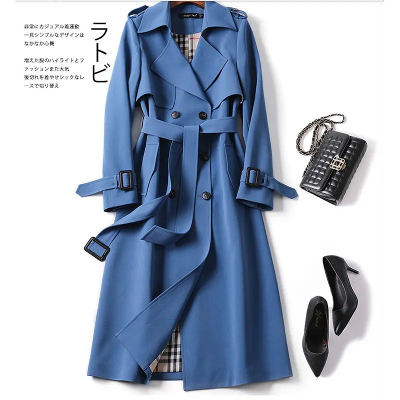 Spring Autumn Windbreaker Women's New Fashion Korean Double Breasted Mid Length Solid Color Lace Up Windbreaker Coat Women's
Spring Autumn Windbreaker Women's New Fashion Korean Double Breasted Mid Length Solid Color Lace Up Windbreaker Coat Women's