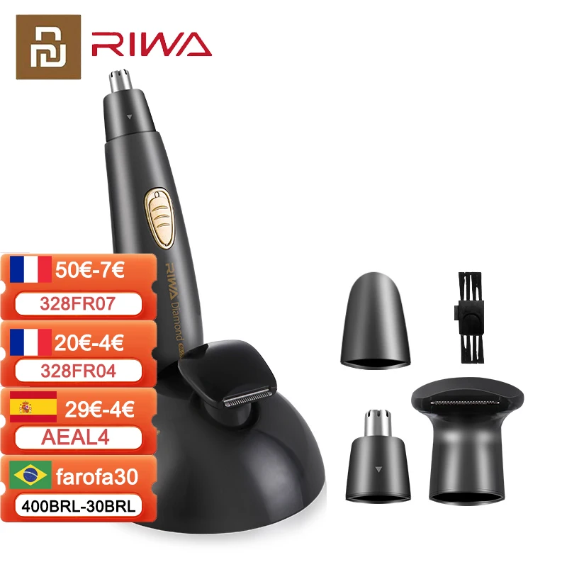 RIWA Trimmer For Nose Hair Cutter For Men Waterproof For Nose Hair Trimmer Clipper Machine Cutting Electric Nose Trimmers
RIWA Trimmer For Nose Hair Cutter For Men Waterproof For Nose Hair Trimmer Clipper Machine Cutting Electric Nose Trimmers