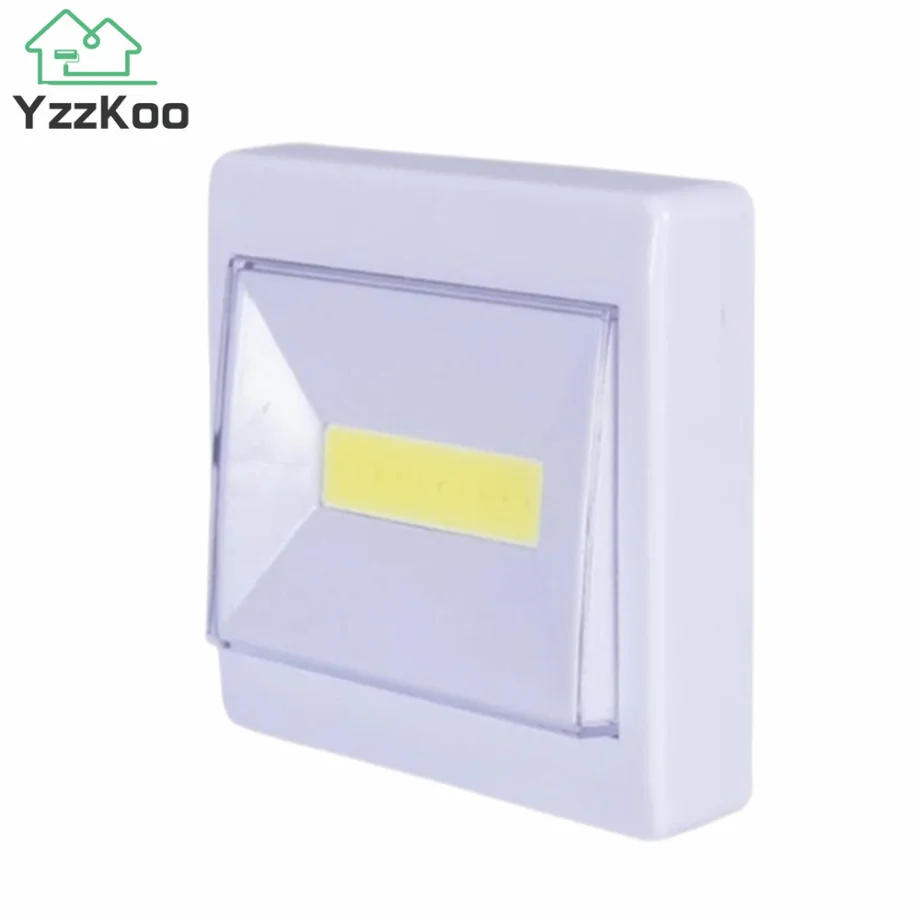 

YzzKoo Super Bright COB Switch LED Night Light Battery Operated LED Wall Lamp Wireless Closet Under Cabinet Lights For Kitchen