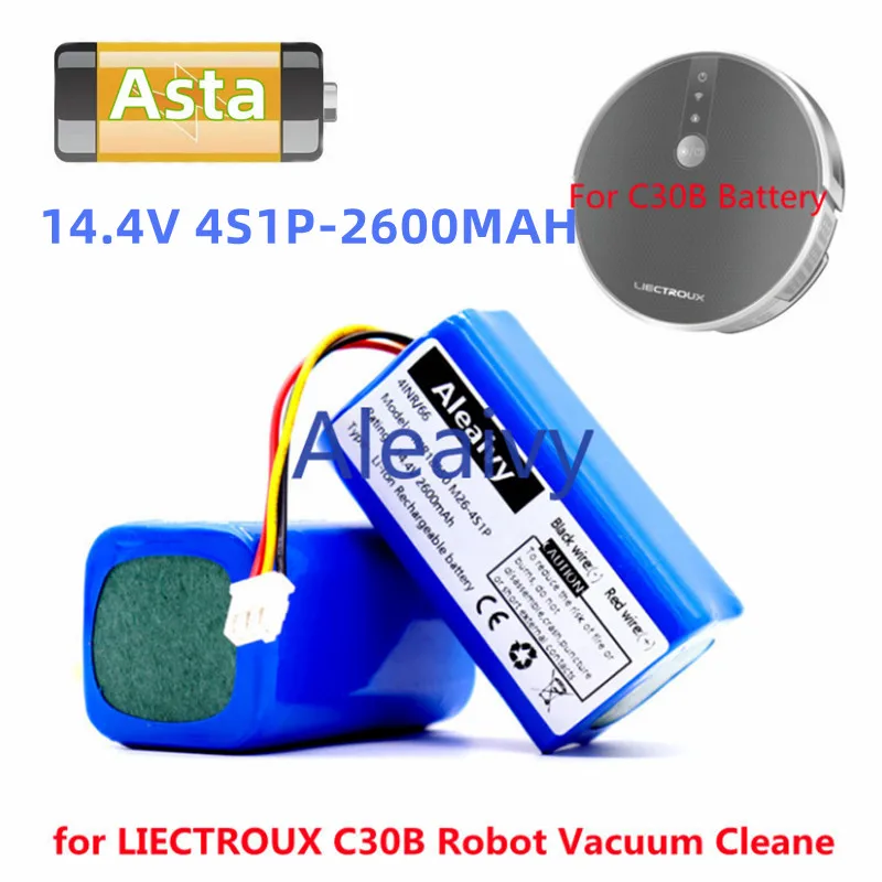 New Original 14.4v Battery for LIECTROUX C30B Robot Vacuum Cleaner 2600mAh 3500mAh 18650 lithium cell Cleaning Tool Parts
New Original 14.4v Battery for LIECTROUX C30B Robot Vacuum Cleaner 2600mAh 3500mAh 18650 lithium cell Cleaning Tool Parts