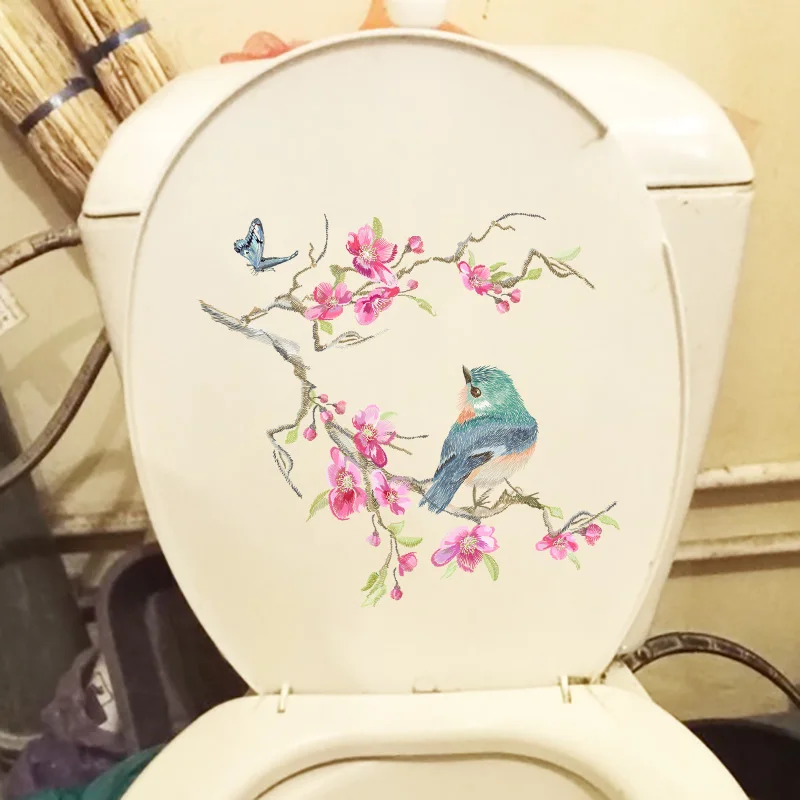 Классическое украшение для туалета с цветами, ветвями, птицами, художественная Настенная Наклейка для дома
Классическое украшение для туалета с цветами, ветвями, птицами, художественная Настенная Наклейка для дома