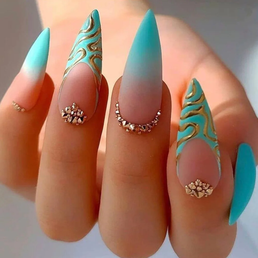 1Kit Gradient Ramp Purple Nail Tips Long Square Ballerina Luxury Nail Decoration With Rhinestones Home DIY Press On Coffin Nails
1Kit Gradient Ramp Purple Nail Tips Long Square Ballerina Luxury Nail Decoration With Rhinestones Home DIY Press On Coffin Nails