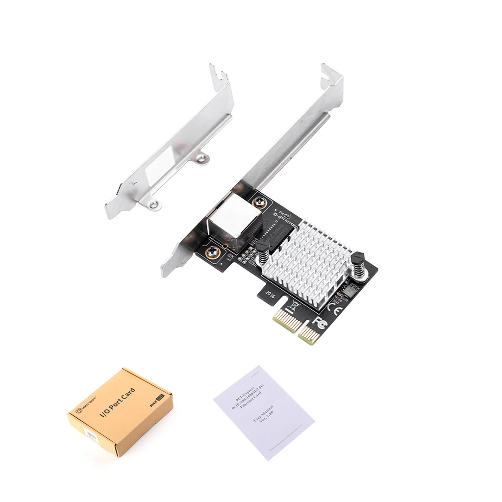 RTL8125B Chipset PCI-Express to 10/100/1000M/2.5G Network Card Controller Gigabit Ethernet 2500M/1000M RJ45 IO-PCE8125B-GLAN
RTL8125B Chipset PCI-Express to 10/100/1000M/2.5G Network Card Controller Gigabit Ethernet 2500M/1000M RJ45 IO-PCE8125B-GLAN