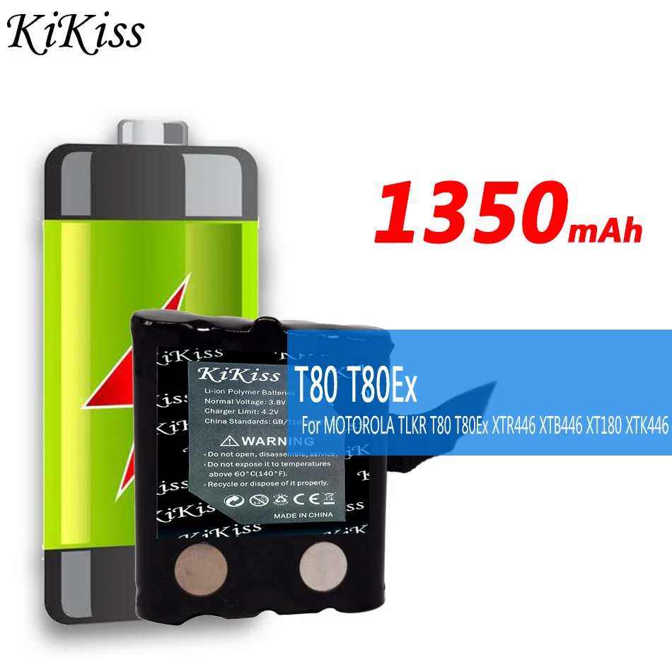 

KiKiss Powerful Battery IXNN4002B for MOTOROLA TLKR T80 T80Ex XTR446 XTB446 XT180 XTK446 TLKR T61 T81 T5 T6 T7 T8 T50 T60 Radio