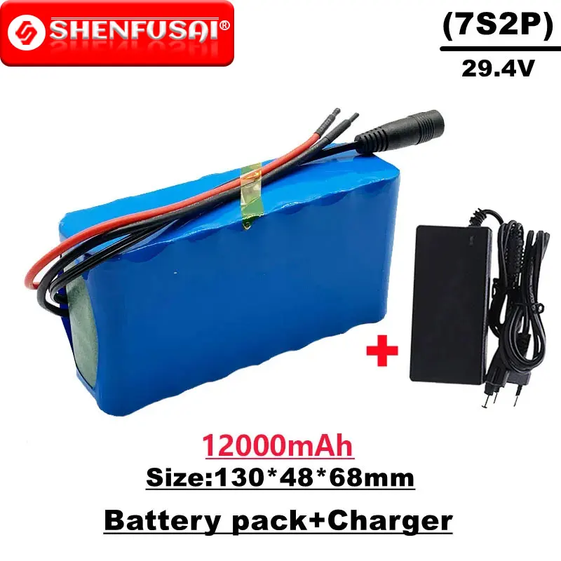 18650 lithium-ion battery pack, upgraded version 100% high capacity and high performance 7s2p 24v/29.4v 12000mah
18650 lithium-ion battery pack, upgraded version 100% high capacity and high performance 7s2p 24v/29.4v 12000mah