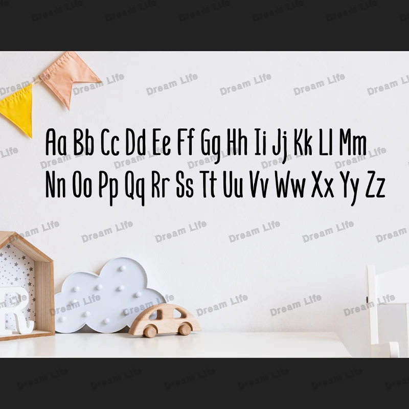 English Letter Vinyl Decal ABC Alphabet Wall Stickers Room Decor 26 A-Z Waterproof Wallpaper Wall Decor DIY Kidsroom Bedroom
English Letter Vinyl Decal ABC Alphabet Wall Stickers Room Decor 26 A-Z Waterproof Wallpaper Wall Decor DIY Kidsroom Bedroom