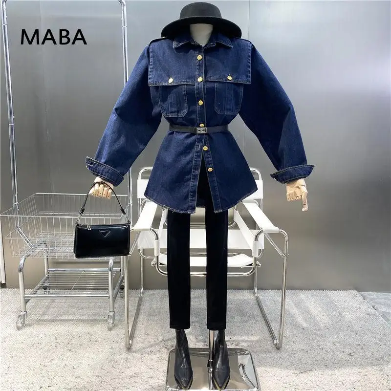 2022 Spring Autumn Women Denim Long Coat Ladies Turn Down Collar Long Sleeve Loose Patchwork Vintage Denim Cardigan Coats
2022 Spring Autumn Women Denim Long Coat Ladies Turn Down Collar Long Sleeve Loose Patchwork Vintage Denim Cardigan Coats