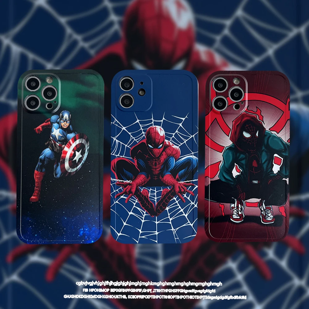 Spiderman And Captain America Phone Cases For iPhone 13 12 11 Pro Max XR XS MAX 8 X 7 SE2 Soft Shell Reflective IMD Back Cover
Spiderman And Captain America Phone Cases For iPhone 13 12 11 Pro Max XR XS MAX 8 X 7 SE2 Soft Shell Reflective IMD Back Cover