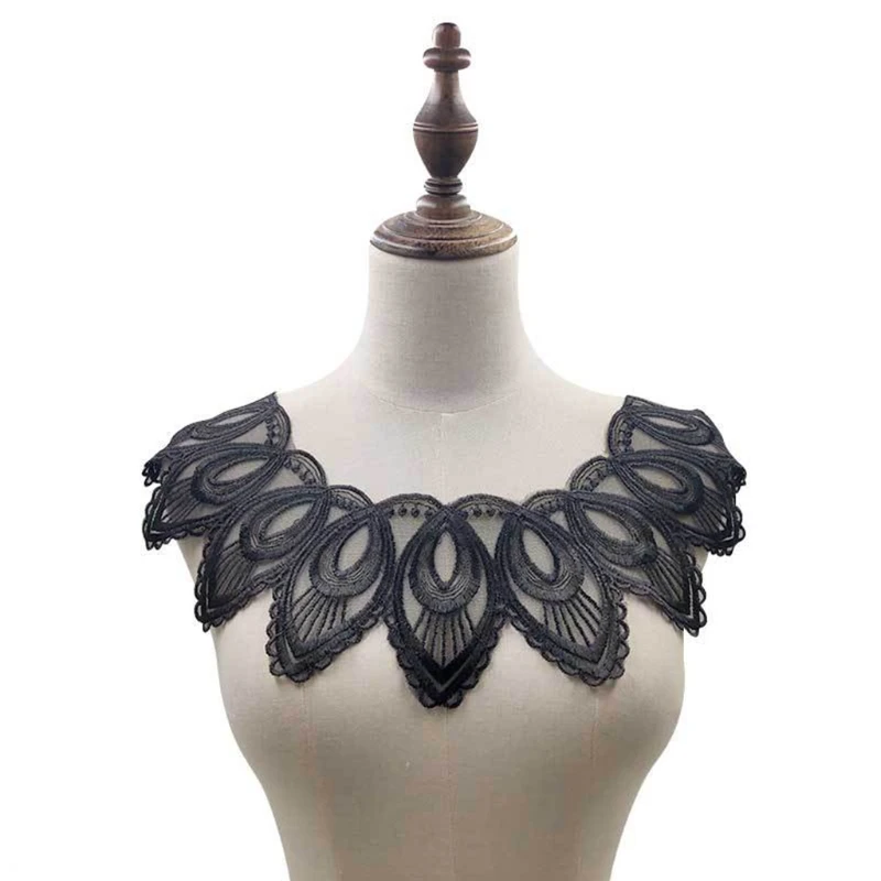 Lace Detachable Half Shirt Blouse Polyester Neck Ruff Neck Collar Fake Collar Mini Cape Doll Collar Choker Drop Shipping
Lace Detachable Half Shirt Blouse Polyester Neck Ruff Neck Collar Fake Collar Mini Cape Doll Collar Choker Drop Shipping