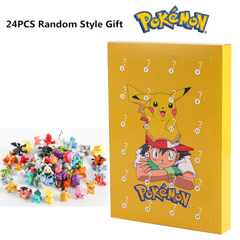 Christmas Pokemon 24 PCS Figure 2022 Advent Calendar 3 Colors Box Figure Toys Genuine Pikachu Anime Figuras Children Gifts
Christmas Pokemon 24 PCS Figure 2022 Advent Calendar 3 Colors Box Figure Toys Genuine Pikachu Anime Figuras Children Gifts