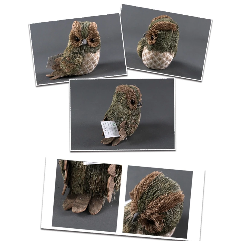 Artificial Straw Owl Ornament Simulation Animal Figurine Handmade Crafts 
Artificial Straw Owl Ornament Simulation Animal Figurine Handmade Crafts