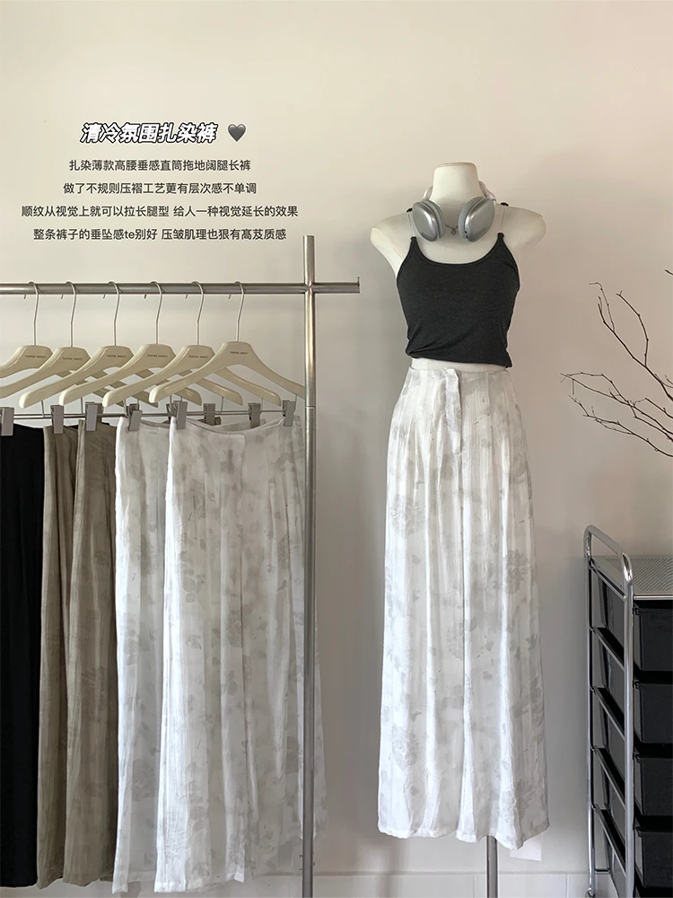 Женские брюки Y2k в стиле ретро, модные мешковатые брюки с высокой талией в стиле Харадзюку, повседневные черные брюки большого размера с широкими штанинами и принтом, уличная одежда на лето 
Женские брюки Y2k в стиле ретро, модные мешковатые брюки с высокой талией в стиле Харадзюку, повседневные черные брюки большого размера с широкими штанинами и принтом, уличная одежда на лето