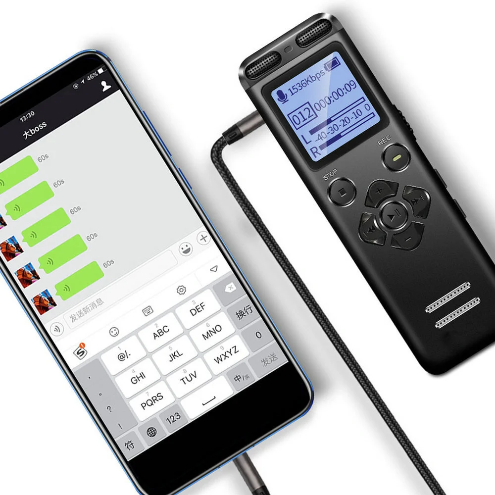 Professional Voice Activated Digital Voice Audio Recorder 16GB 32G USB Pen Non-Stop 72hr Recording PCM External Microphone V36
Professional Voice Activated Digital Voice Audio Recorder 16GB 32G USB Pen Non-Stop 72hr Recording PCM External Microphone V36