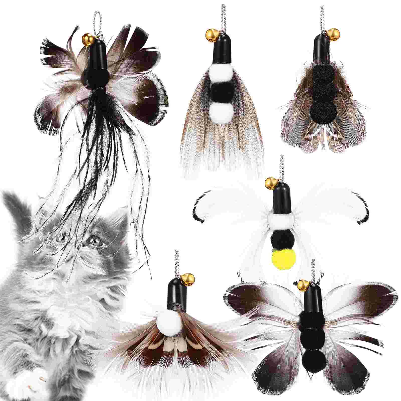 6 Pcs Cat Toy For Indoor Cats Playthings Kitten Toys Wand Attachments Teaser Replacement Head
6 Pcs Cat Toy For Indoor Cats Playthings Kitten Toys Wand Attachments Teaser Replacement Head