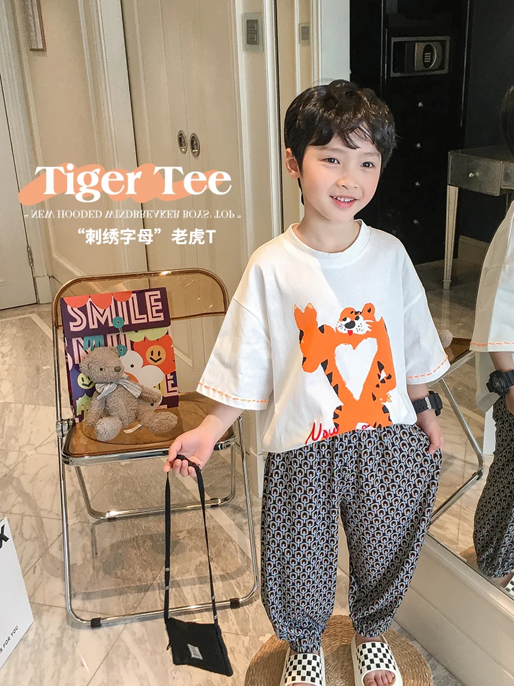 Class 2 Boys' Short Sleeve 2022 New Children's Cartoon Embroidered T-shirt Summer Pure Cotton Boys' Fried Street Half Sleeve
Class 2 Boys' Short Sleeve 2022 New Children's Cartoon Embroidered T-shirt Summer Pure Cotton Boys' Fried Street Half Sleeve