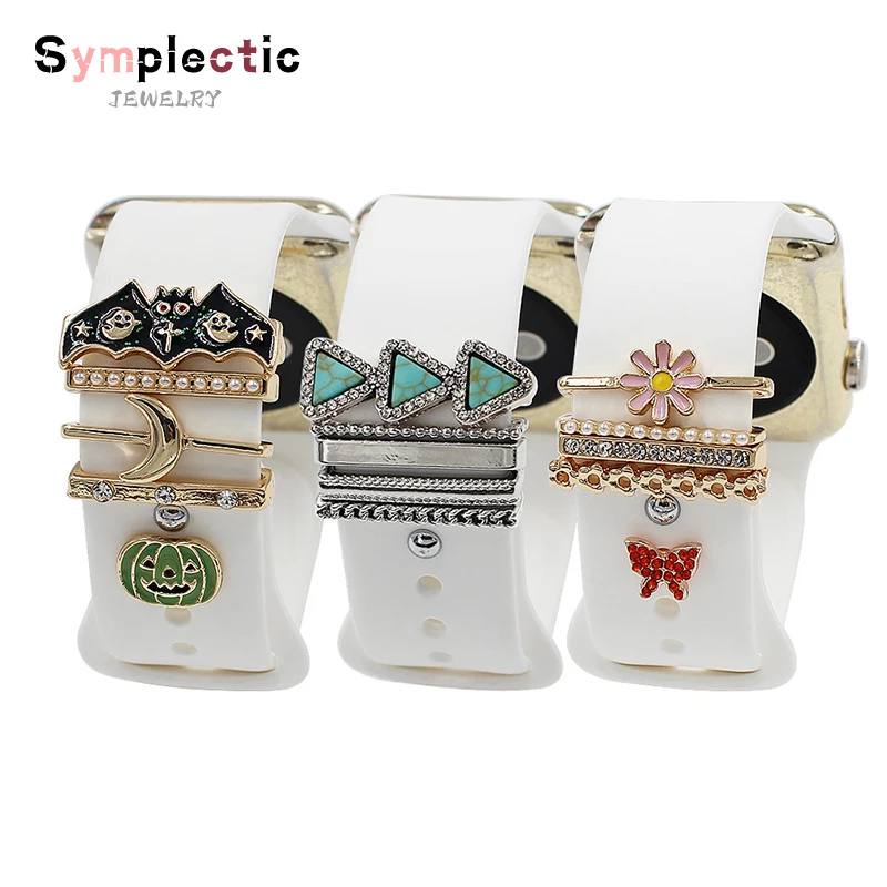 5 Decoration For Apple watch band Diamond Jewelry Charms for iWatch/Galaxy watch 4/Classic/3 Bracelet Silicone Strap Accessories
5 Decoration For Apple watch band Diamond Jewelry Charms for iWatch/Galaxy watch 4/Classic/3 Bracelet Silicone Strap Accessories