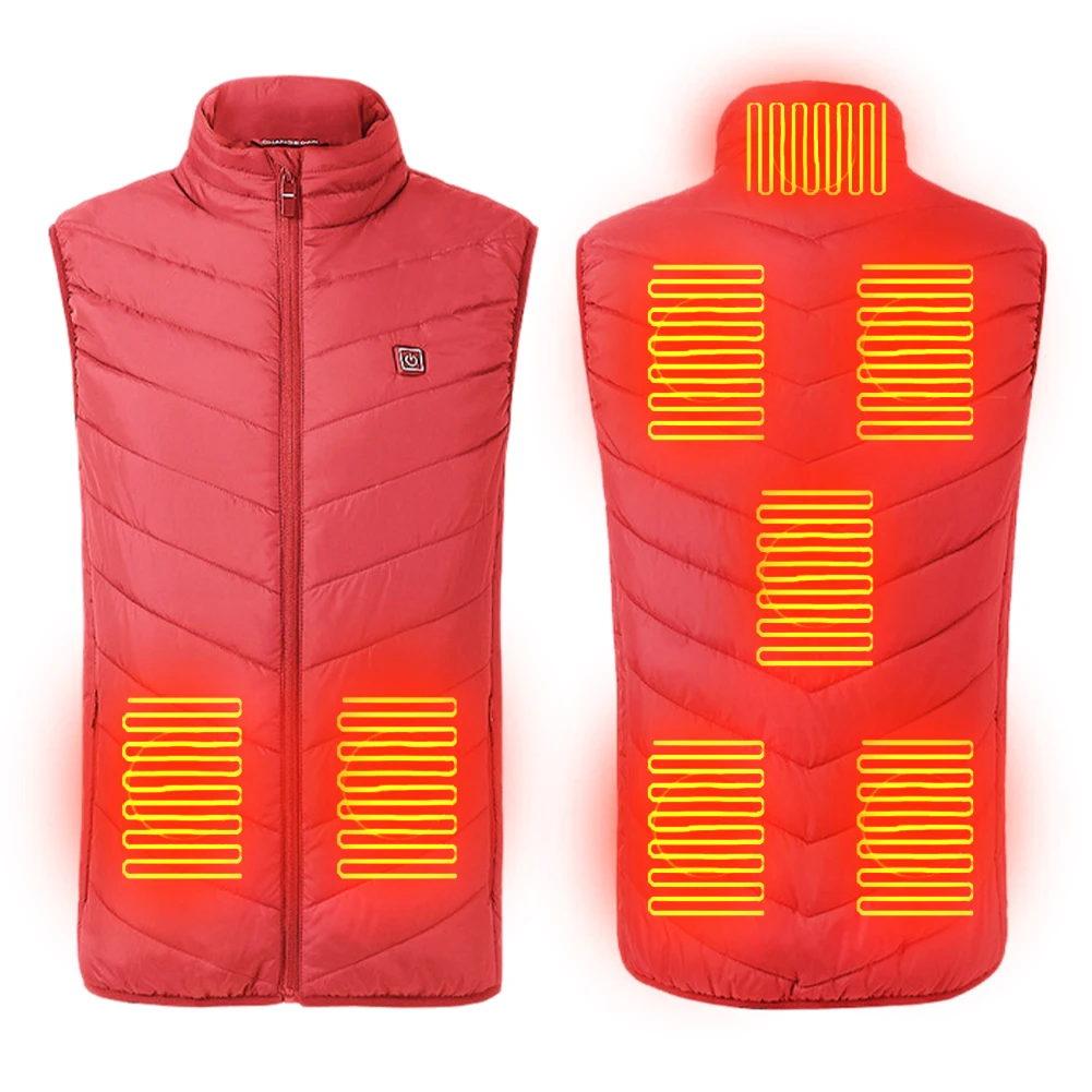 Men Autumn Winter Smart Heating Cotton Vest USB Infrared Electric Vest Women Outdoor Flexible Thermal Winter Warm Jacket 4XL New
Men Autumn Winter Smart Heating Cotton Vest USB Infrared Electric Vest Women Outdoor Flexible Thermal Winter Warm Jacket 4XL New