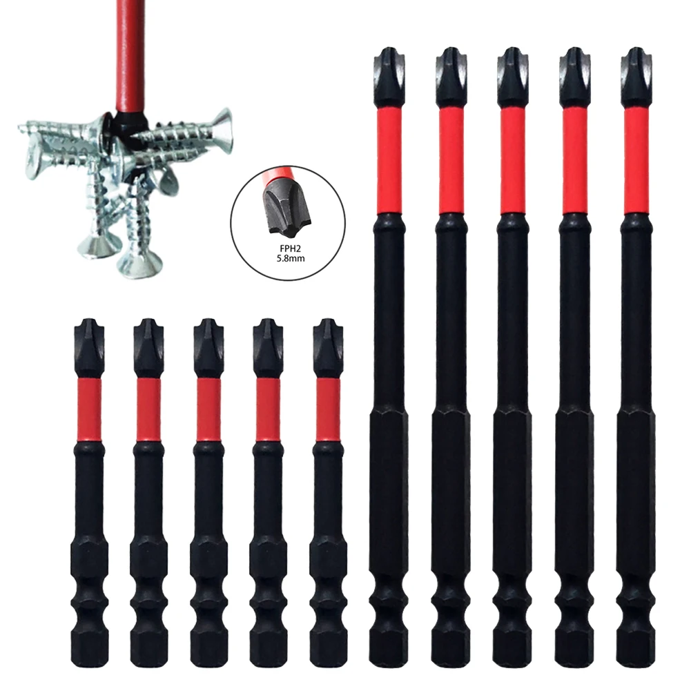 5pcs Magnetic Special Slotted Cross Screwdriver Bit For Electrician FPH2 Non-Slip Disassembly Tool Electric Screwdriver
5pcs Magnetic Special Slotted Cross Screwdriver Bit For Electrician FPH2 Non-Slip Disassembly Tool Electric Screwdriver
