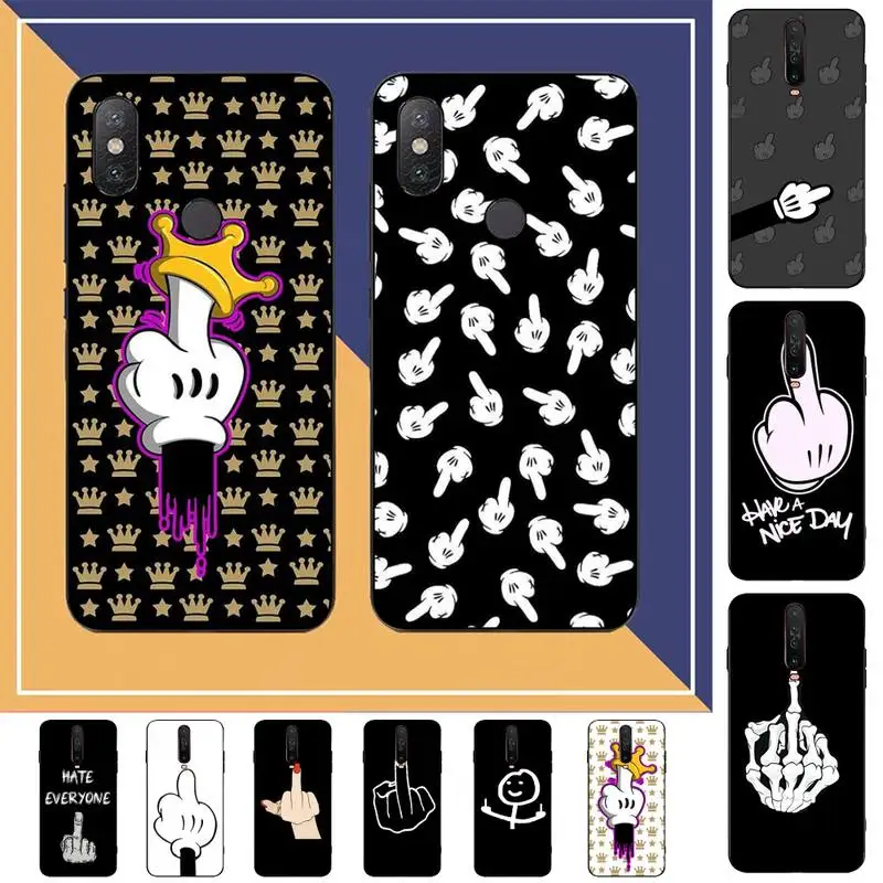 Cartoon Middle Finger Phone Case for Redmi Note 8 7 9 4 6 pro max T X 5A 3 10 lite pro
Cartoon Middle Finger Phone Case for Redmi Note 8 7 9 4 6 pro max T X 5A 3 10 lite pro