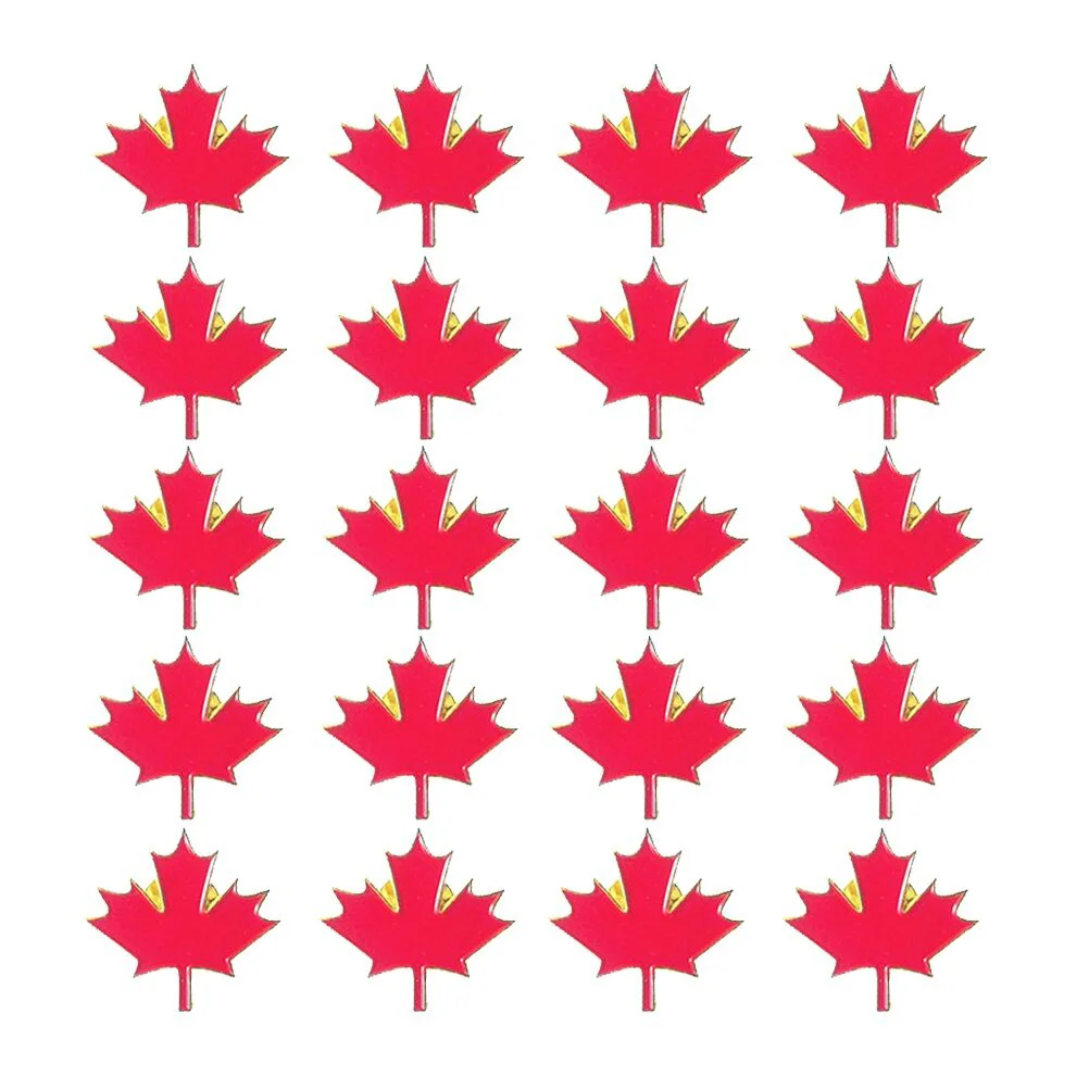 20pcs Maple Leaf Brooches Metal Breastpins Clothes Decorative Badges Festival Brooch Gifts
20pcs Maple Leaf Brooches Metal Breastpins Clothes Decorative Badges Festival Brooch Gifts