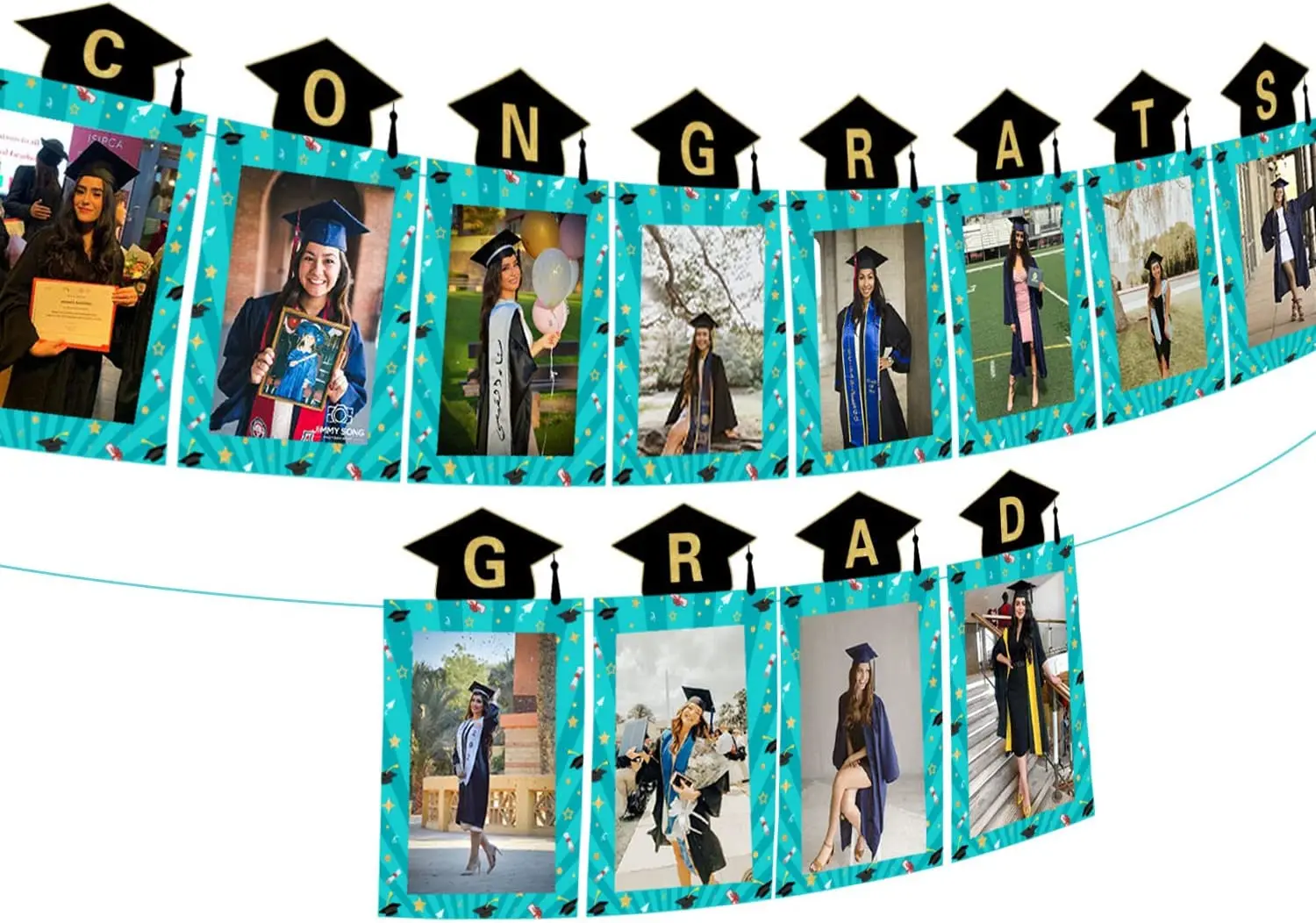 Sursurprise-Teal Graduation Photo Banner, 2023 Congrats Grad, Class of 2023, Party Decorations
Sursurprise-Teal Graduation Photo Banner, 2023 Congrats Grad, Class of 2023, Party Decorations