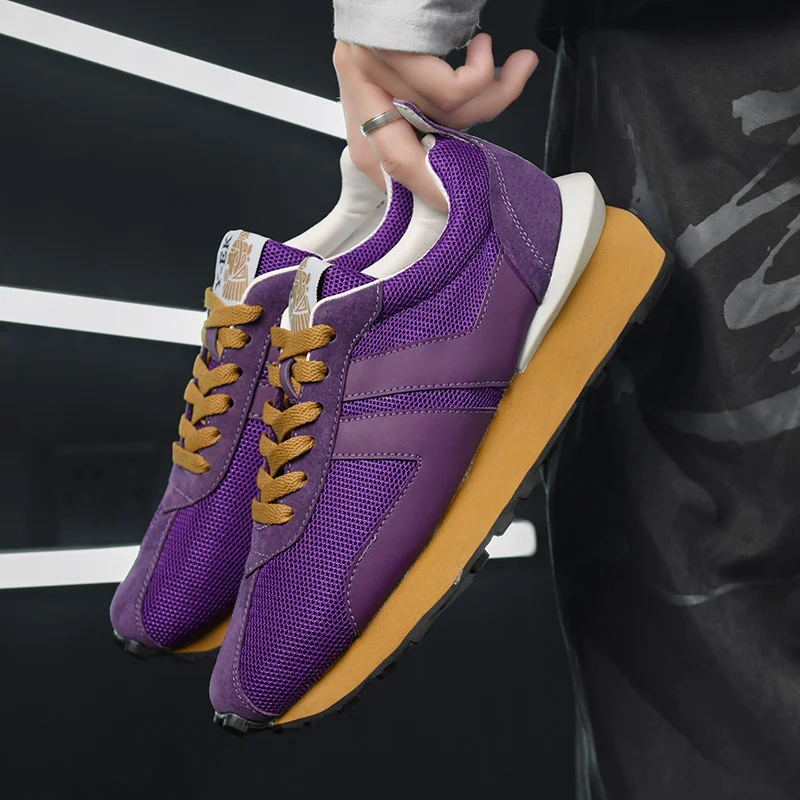 Retro Purple Men Shoes Mesh Breathable Mens Designer Trainers 2022 Couple Streetwear Shoes Men Chunky Sneakers Chaussure Homme
Retro Purple Men Shoes Mesh Breathable Mens Designer Trainers 2022 Couple Streetwear Shoes Men Chunky Sneakers Chaussure Homme
