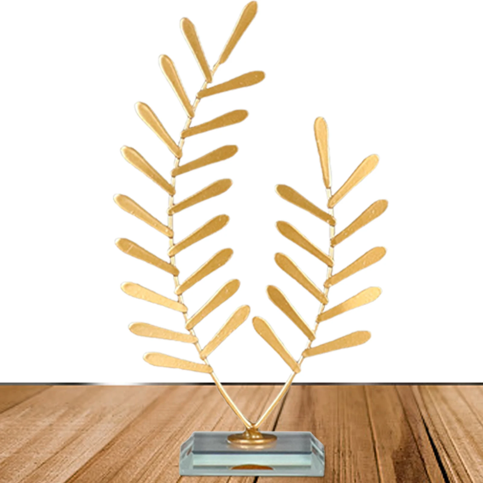 Nordic Statue Glass Base Wrought Iron Ornaments Metal Wheat Ear Standing Figurine Craft Sculpture For Home Living Room Decor
Nordic Statue Glass Base Wrought Iron Ornaments Metal Wheat Ear Standing Figurine Craft Sculpture For Home Living Room Decor