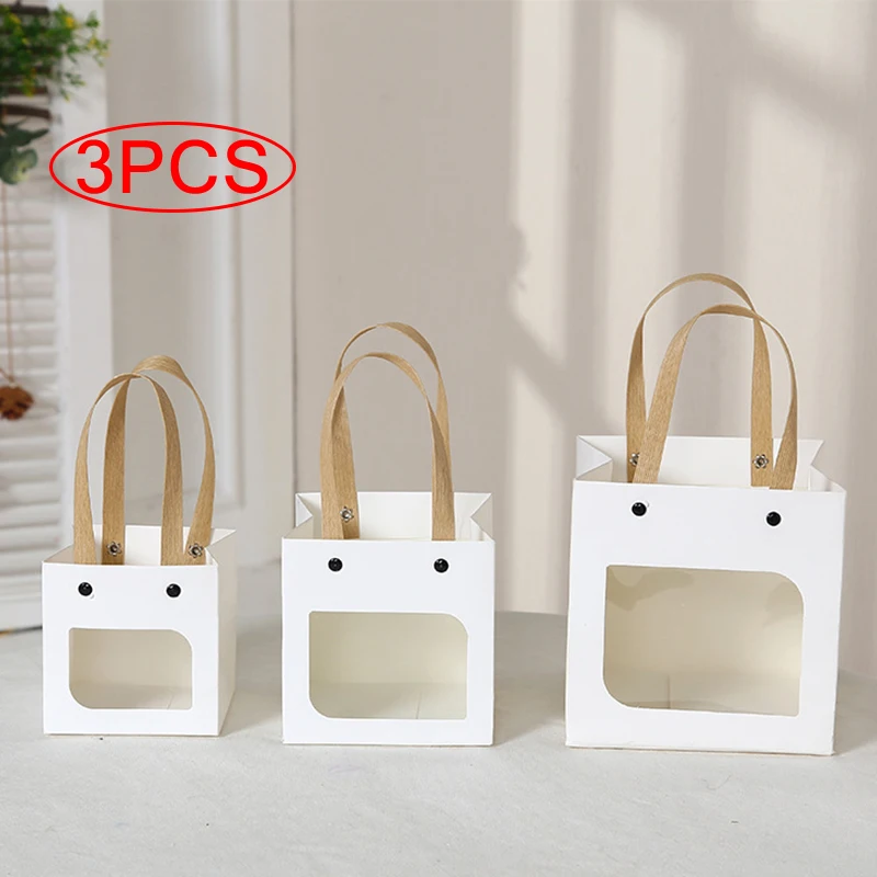 Kraft Paper Bags with Handle Cookie Candy Gift Bag Clear Window Packaging Bags Wedding Gift Bag Party Favor New Year Decoration
Kraft Paper Bags with Handle Cookie Candy Gift Bag Clear Window Packaging Bags Wedding Gift Bag Party Favor New Year Decoration