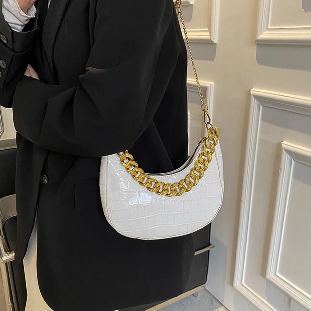 Мягкая женская сумка из искусственной кожи с крокодиловым узором, Винтажный дизайн, Повседневная маленькая дамская сумочка на плечо, Женск... 
Мягкая женская сумка из искусственной кожи с крокодиловым узором, Винтажный дизайн, Повседневная маленькая дамская сумочка на плечо, Женск...