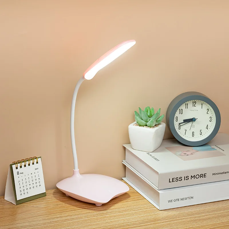 

Led Desk Lamp Reading Lamp Table Light Touch Dimming Portable Lamp 3 Color Stepless Dimmable Eye Protection Bedroom Bedside Lamp