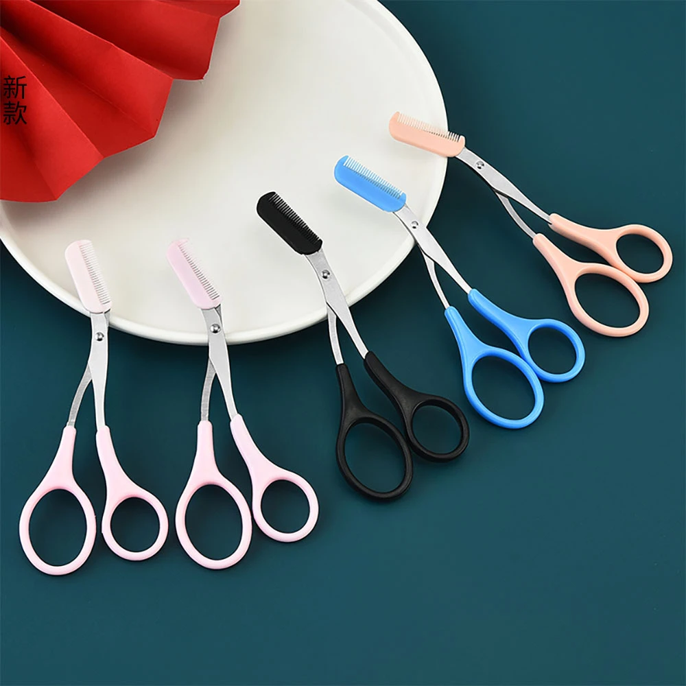 New Eyebrow Trimmer Scissor + Comb Facial Eyelash Hair Removal Grooming Shaping Eyebrow Shaver Cosmetic Makeup Accessories 1pcs
New Eyebrow Trimmer Scissor + Comb Facial Eyelash Hair Removal Grooming Shaping Eyebrow Shaver Cosmetic Makeup Accessories 1pcs