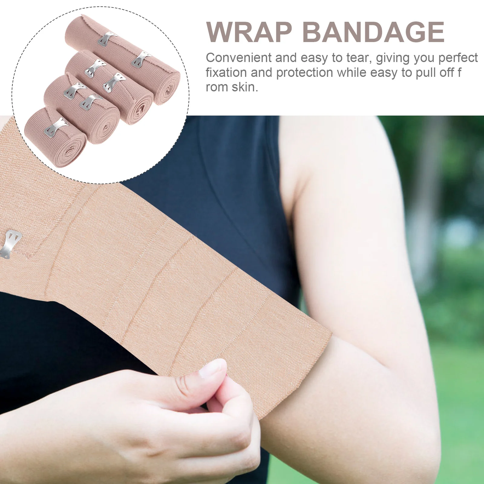 4 Pcs First Aid Tape Wound Dressing Tape Elastic Leg Wrap Gauze Tape Knee Pads Tennis Self Adhesive Bandage
4 Pcs First Aid Tape Wound Dressing Tape Elastic Leg Wrap Gauze Tape Knee Pads Tennis Self Adhesive Bandage