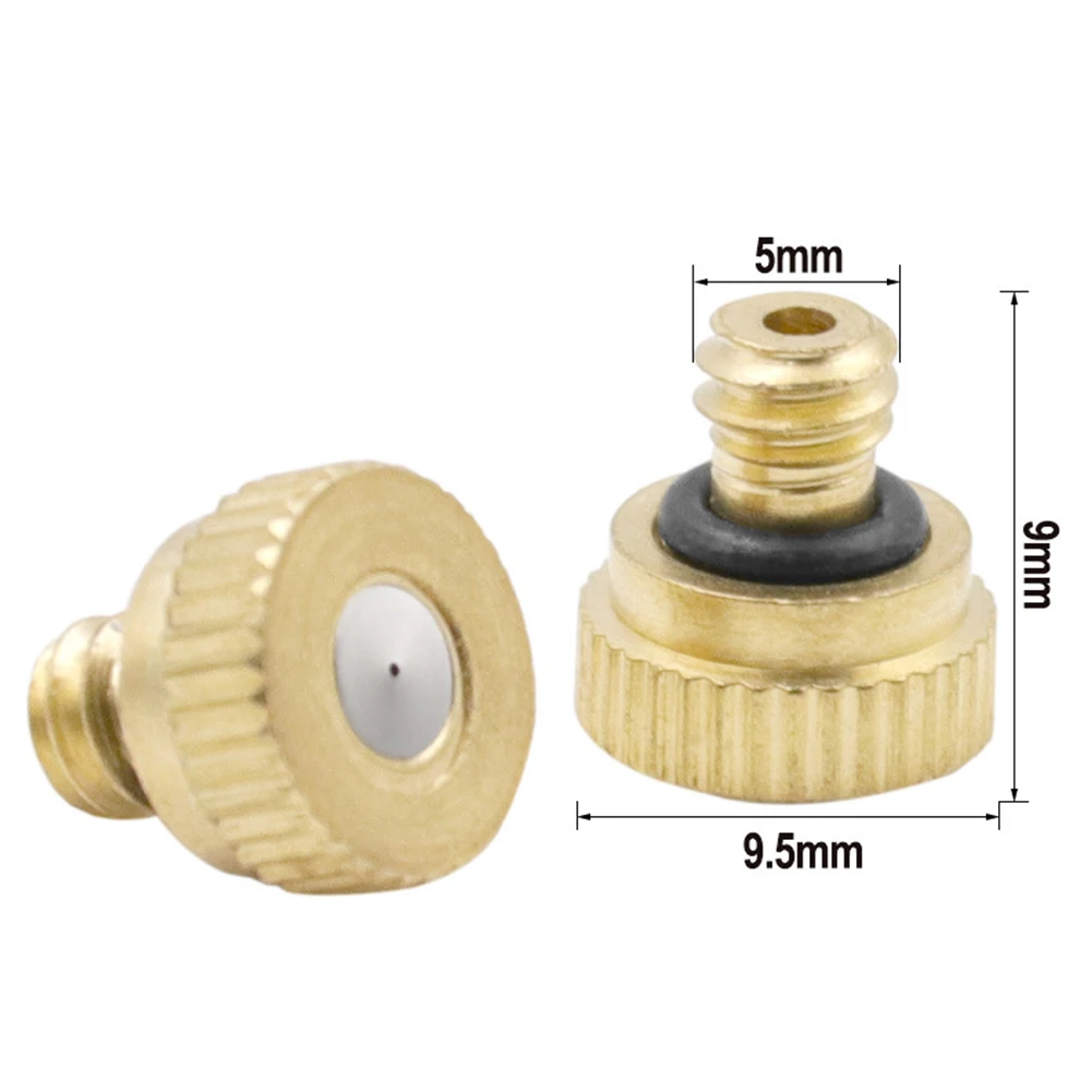 10pcs Brass Misting Nozzles 0.3mm Orifice Anti-rust For 3/16 Inch Thread Pipe Fauect Grass Irrigation System Watering Parts
10pcs Brass Misting Nozzles 0.3mm Orifice Anti-rust For 3/16 Inch Thread Pipe Fauect Grass Irrigation System Watering Parts
