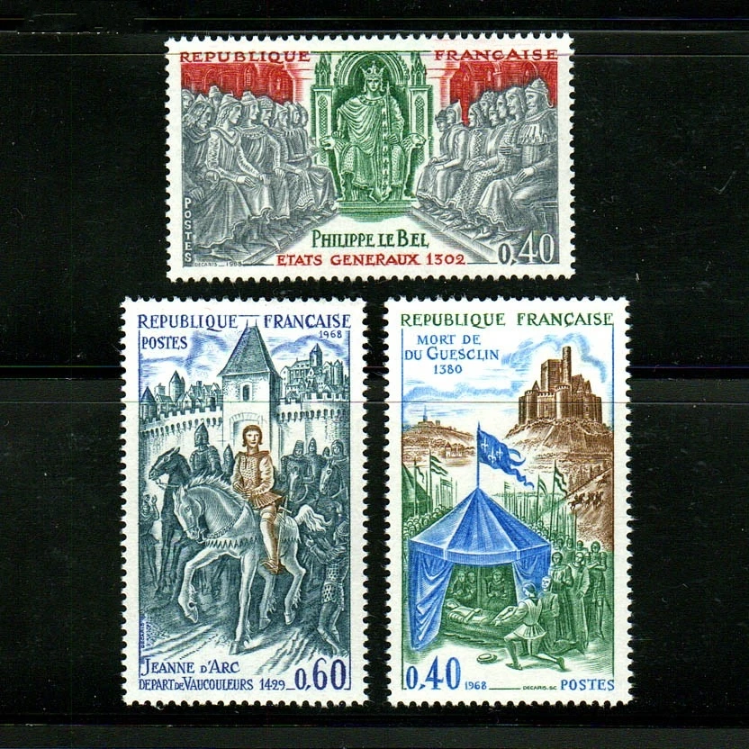 3 шт./компл. Новые французские почтовые штампы 1968 г., экспедиция Жоан дуги, почтовые штампы с гравировкой Филипа IV MNH
3 шт./компл. Новые французские почтовые штампы 1968 г., экспедиция Жоан дуги, почтовые штампы с гравировкой Филипа IV MNH