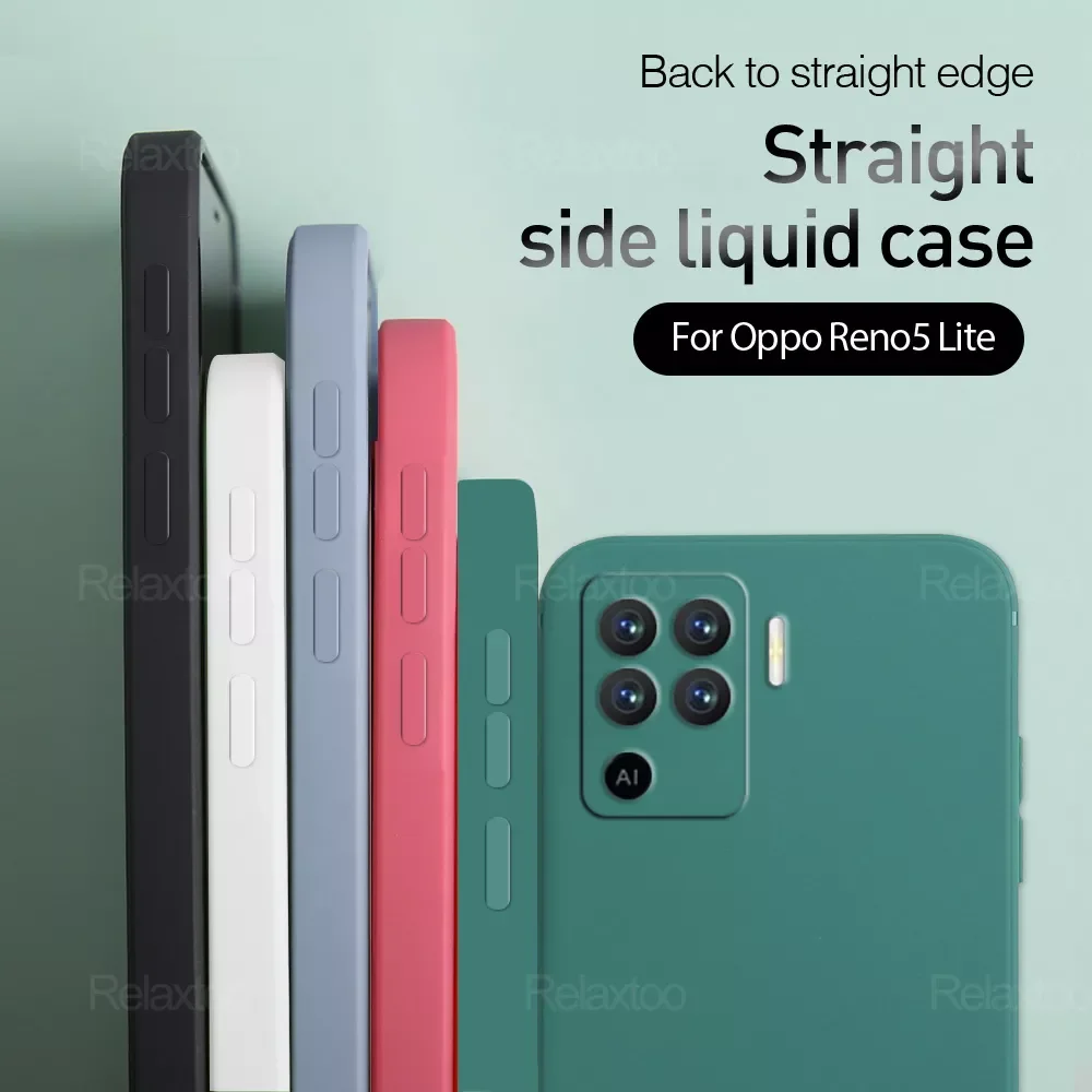 Protective For Oppo Reno 5 6 Pro Liquid Soft Silicone Super Thin Shockproof Shell Cover For Reno 4 5 Lite 4/5G Coque
Protective For Oppo Reno 5 6 Pro Liquid Soft Silicone Super Thin Shockproof Shell Cover For Reno 4 5 Lite 4/5G Coque