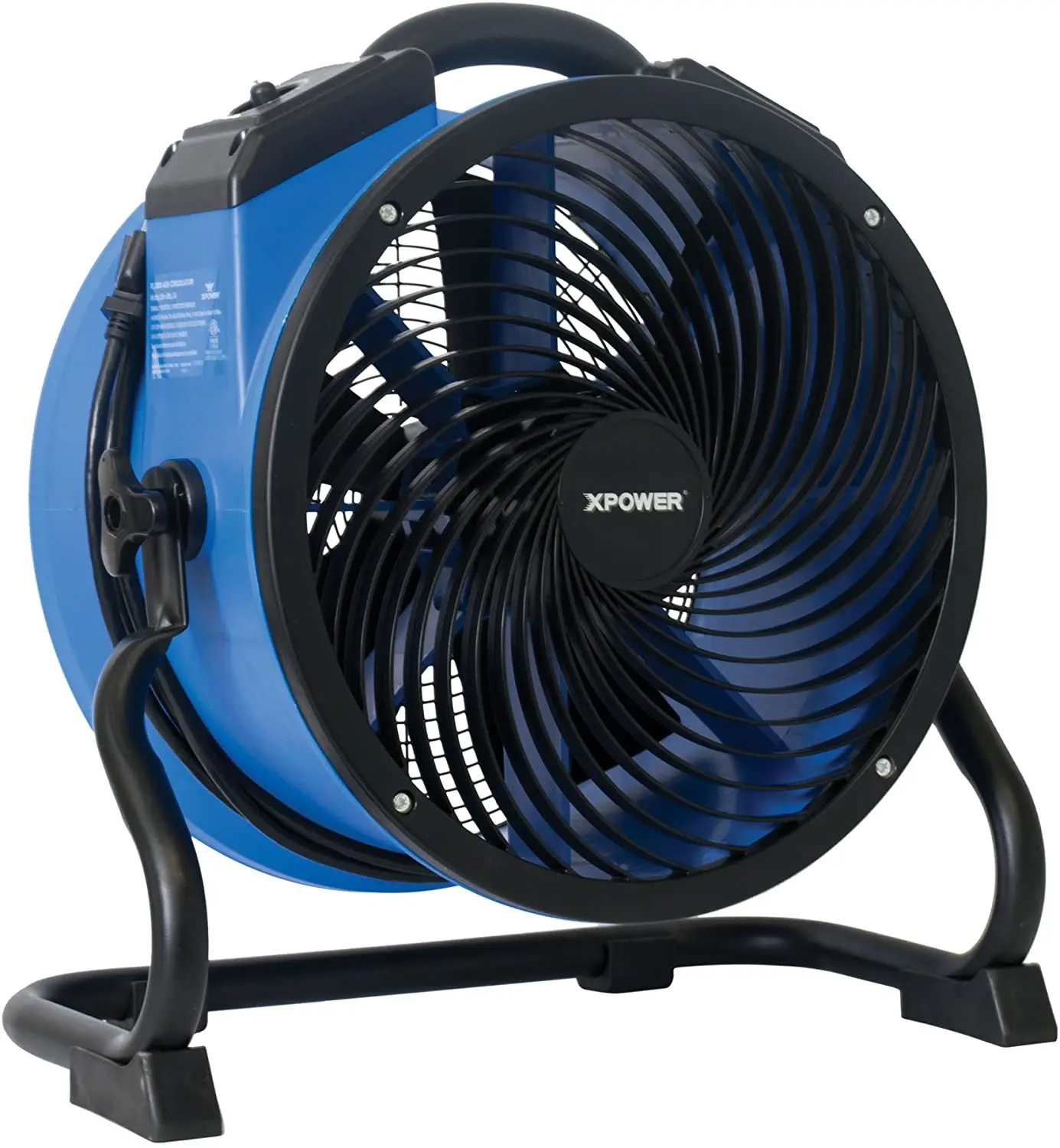

FC-300 Heavy Duty Industrial High Velocity Whole Room Air Mover Air Circulator Utility Shop Floor Fan, Variable Speed, Timer, 14