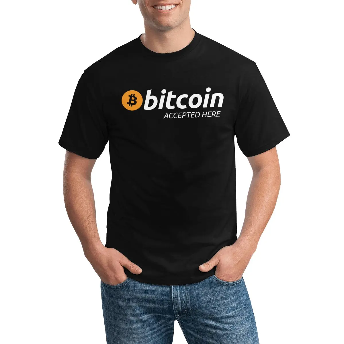 Bitcoin Accepted Here T Shirt Virtual currency Man Cute T-Shirt Plus size Printed Cotton Tee Shirt
Bitcoin Accepted Here T Shirt Virtual currency Man Cute T-Shirt Plus size Printed Cotton Tee Shirt